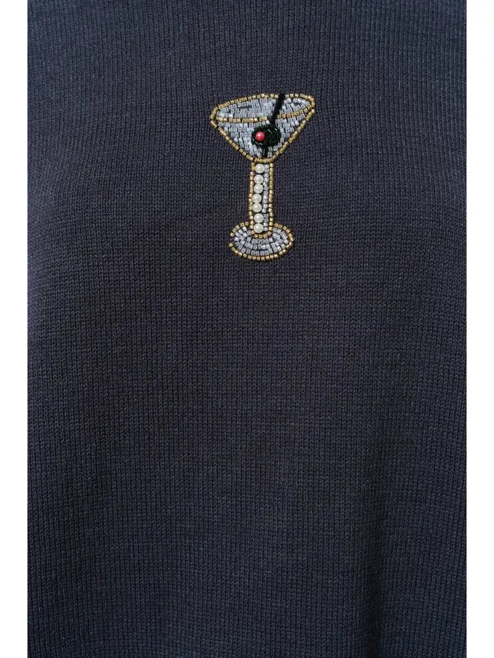 SORA MARTINI BEAD SWEATER