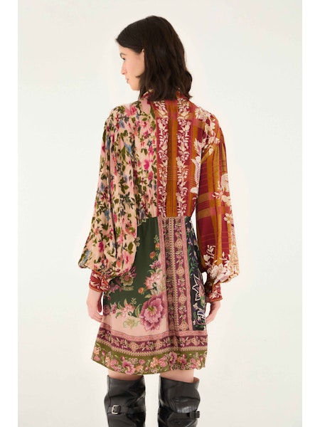 WINTER GARDEN MIX MINI DRESS