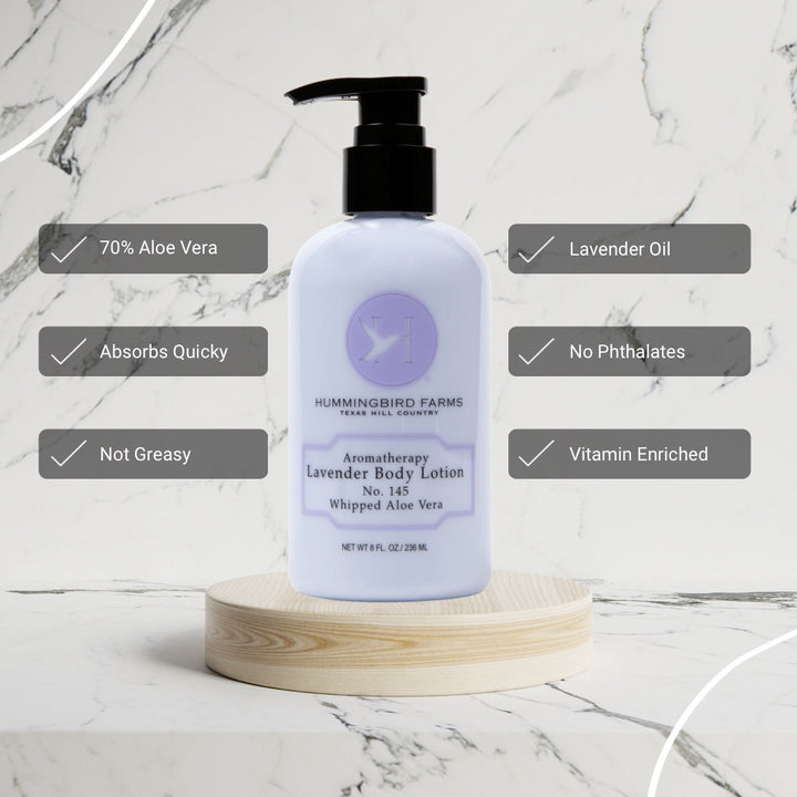 Lavender Aloe Vera Body Lotion No. 145 – Deep Hydration & Soothing Relief