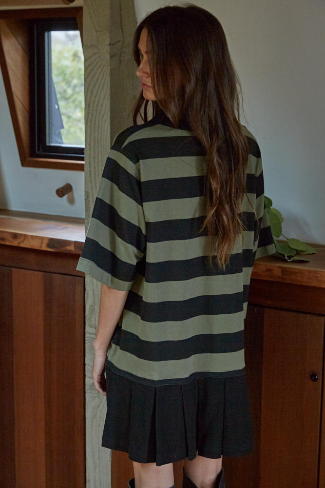 ATELIER STRIPED MINI DRESS