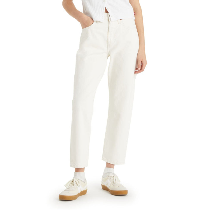 501 CROP JEAN ETHEREAL ECRU