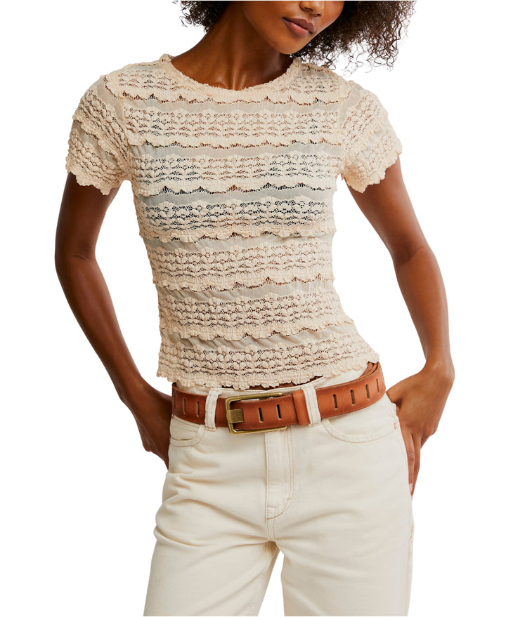 ANGELINA LACE TEE F24BS2306