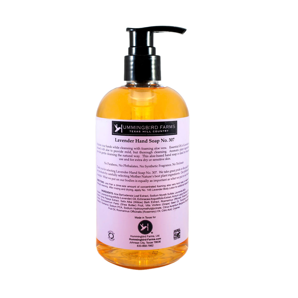 Label details showing ingredients like aloe vera and shea butter