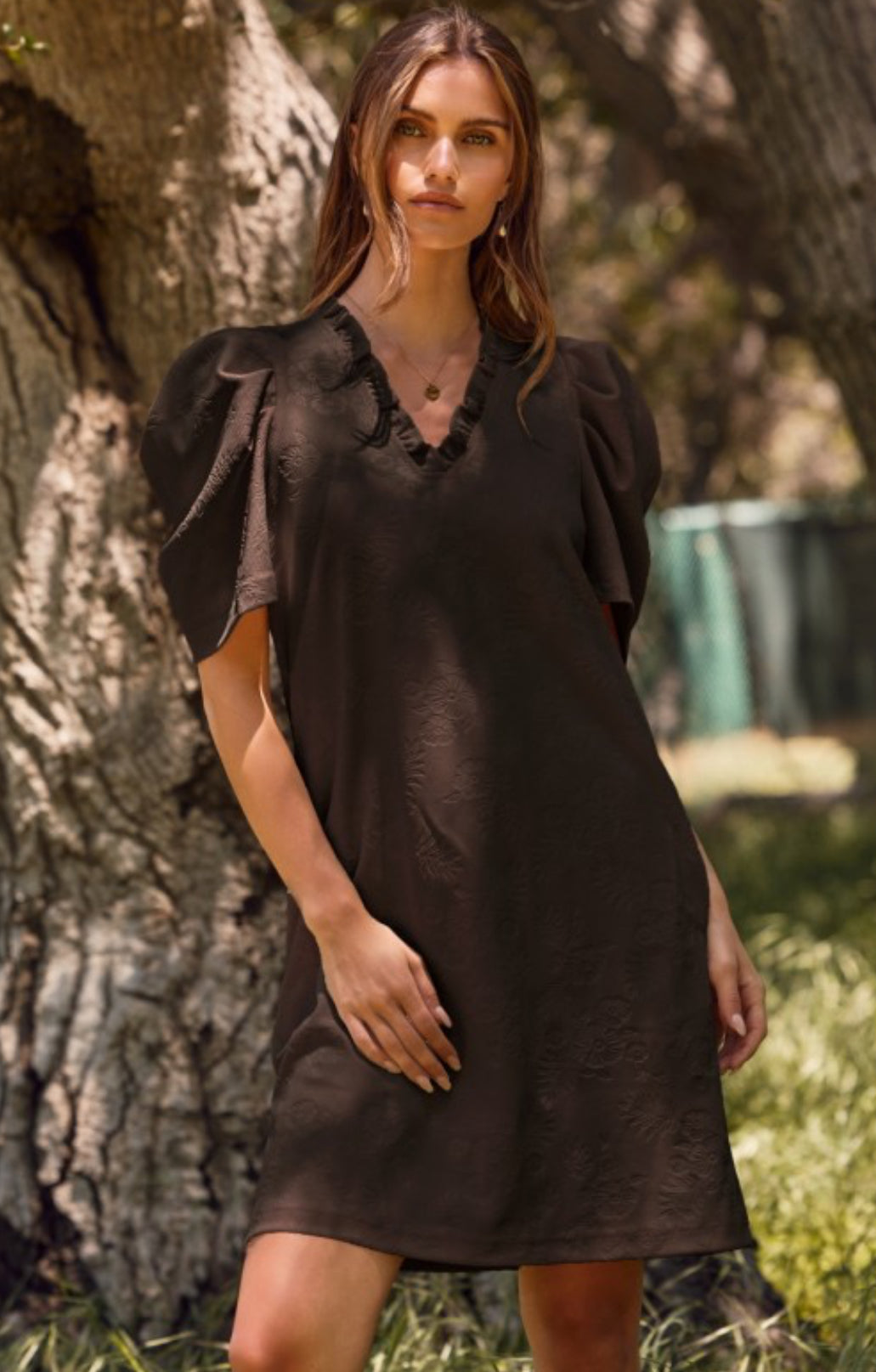 Curvy Jacquard Dress