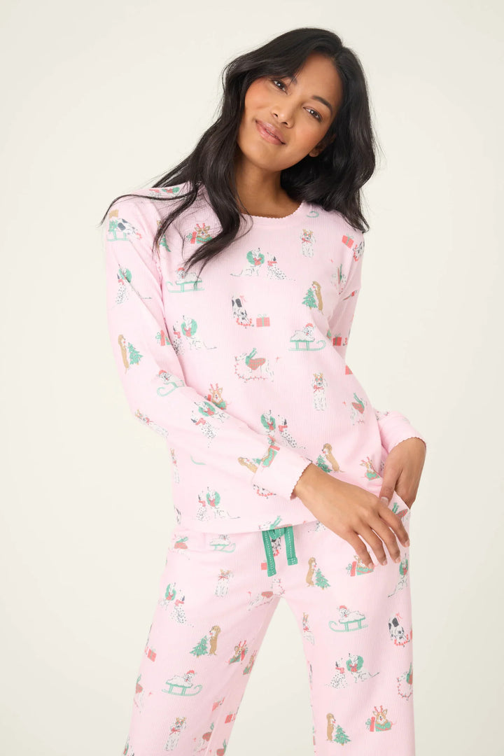 PEACE&PAWLIDAYS PANT PJ SET