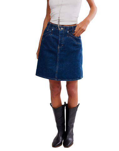 SUZY DENIM MIDI SKIRT OB2118847