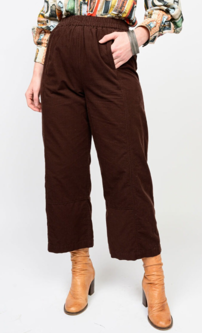 PULL ON BARREL PANTS CHOCOLATE