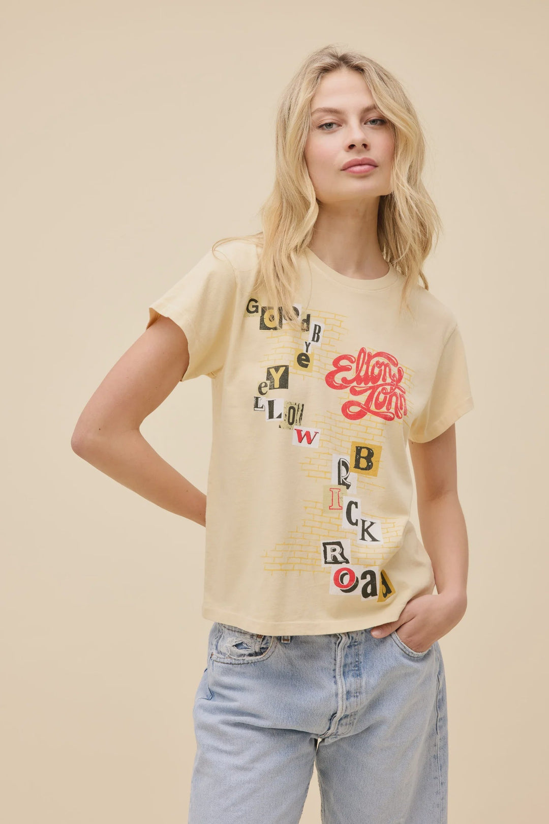 ELTON JOHN GOODBYE YELLOW BRICK ROAD TOUR TEE