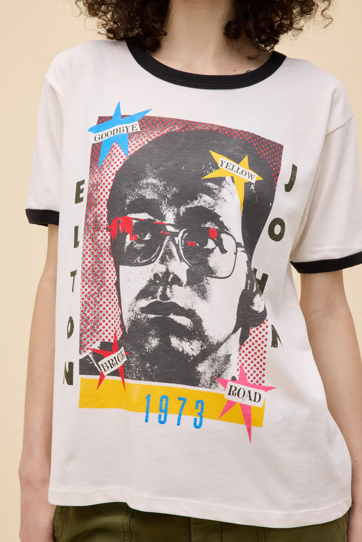 ELTON JOHN 1973 POP ART OVERSIZED RINGER