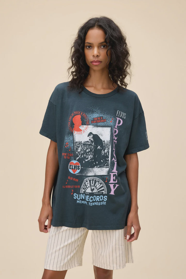 SUN RECORDS X ELVIS POLAROID COLLAGE MERCH TEE