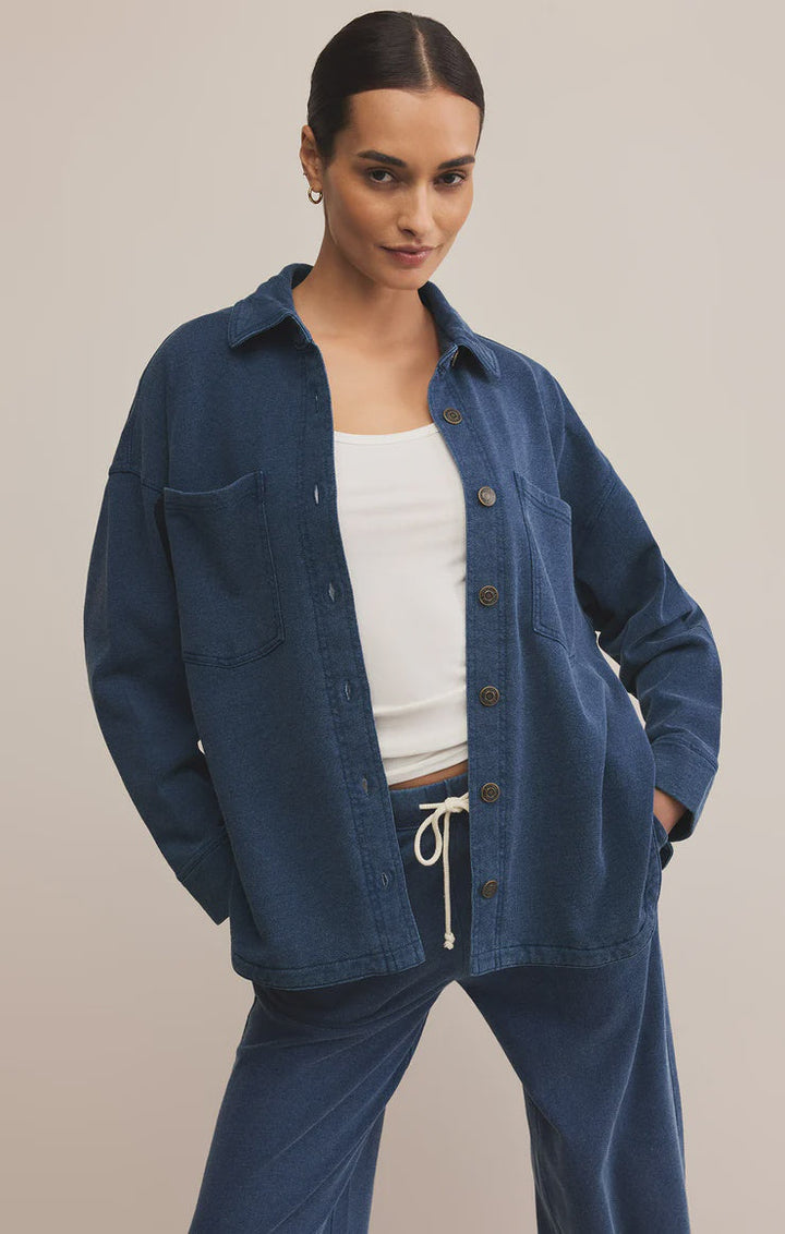 ALL DAY KNIT DENIM JACKET