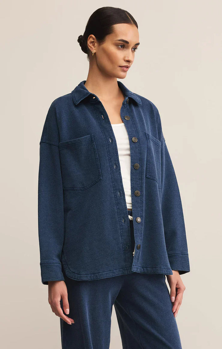ALL DAY KNIT DENIM JACKET