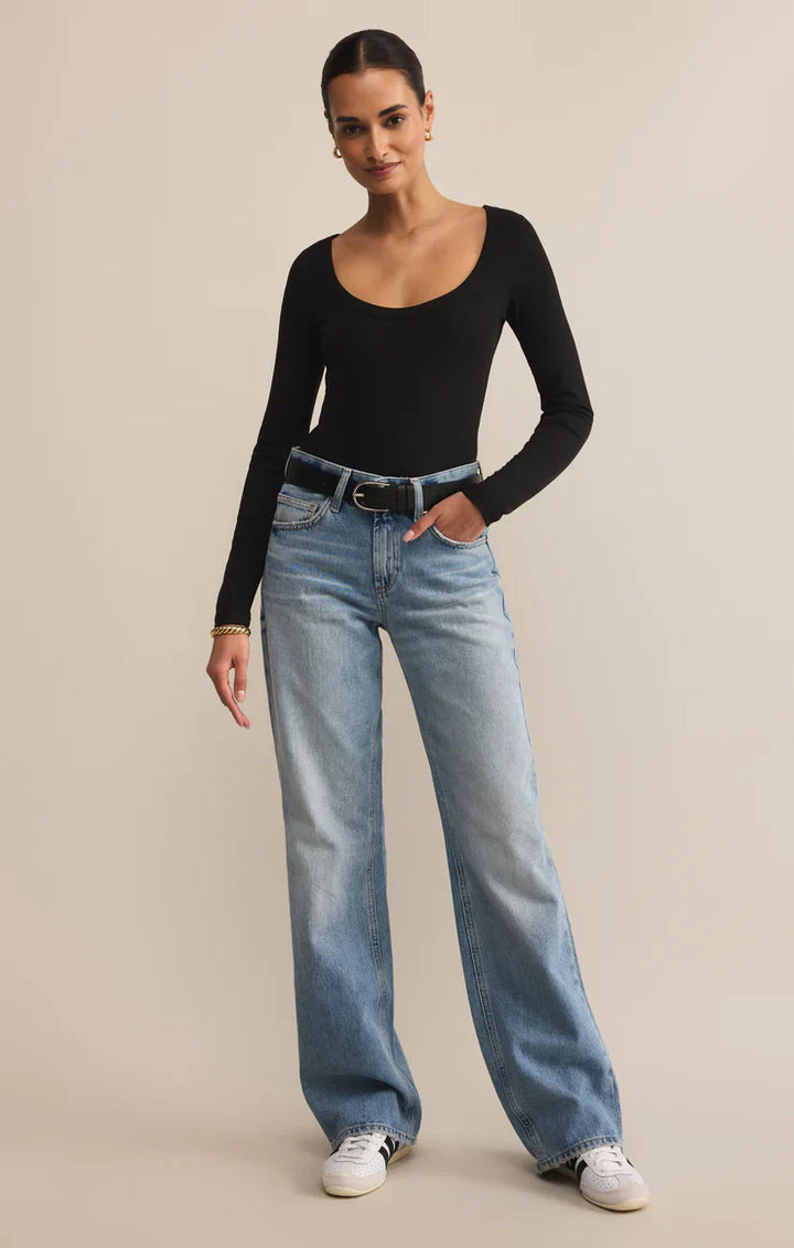 SECOND SKIN SCOOP NECK TOP