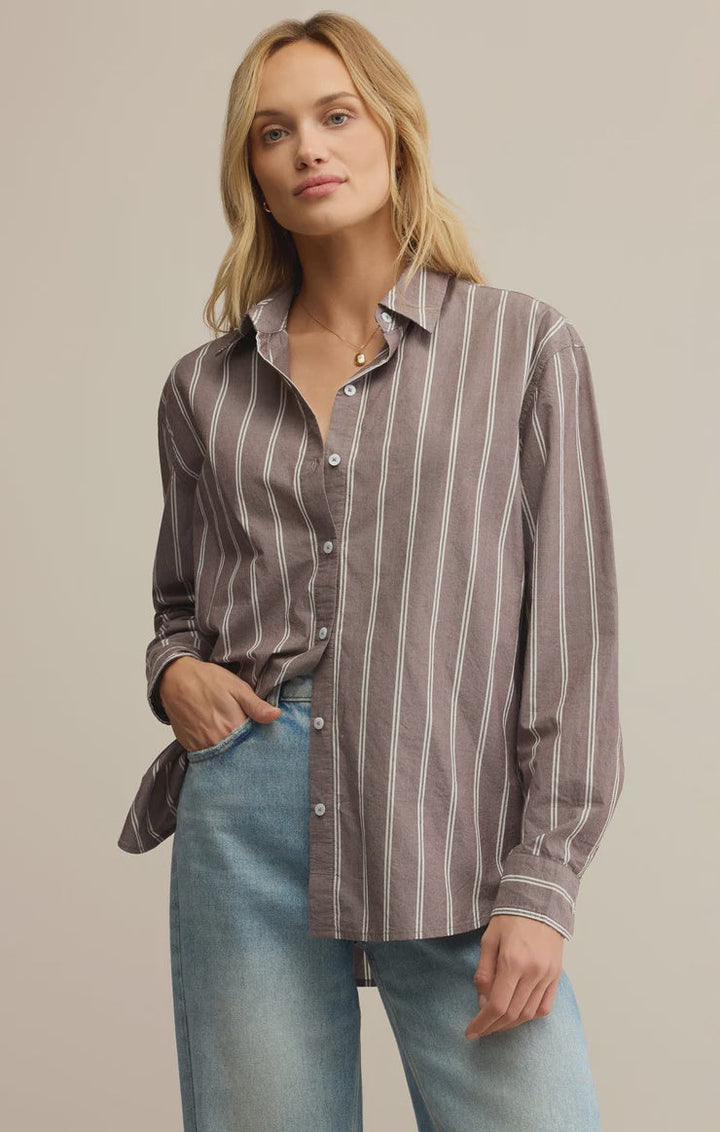 SEAPORT STRIPED POPLIN SHIRT
