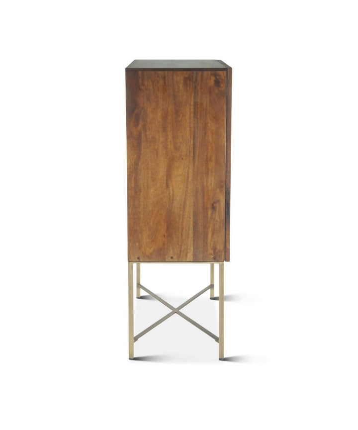 Cosmopolitan 39” Bar Cabinet on Honey Brown America Reclaimed