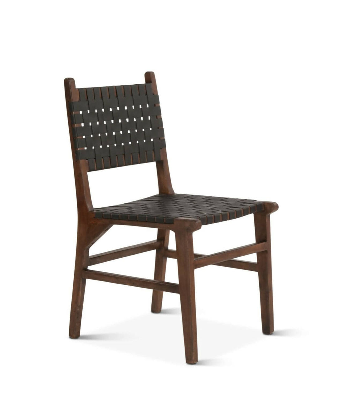 Palermo 18” Black Leather Dining Chair America Reclaimed