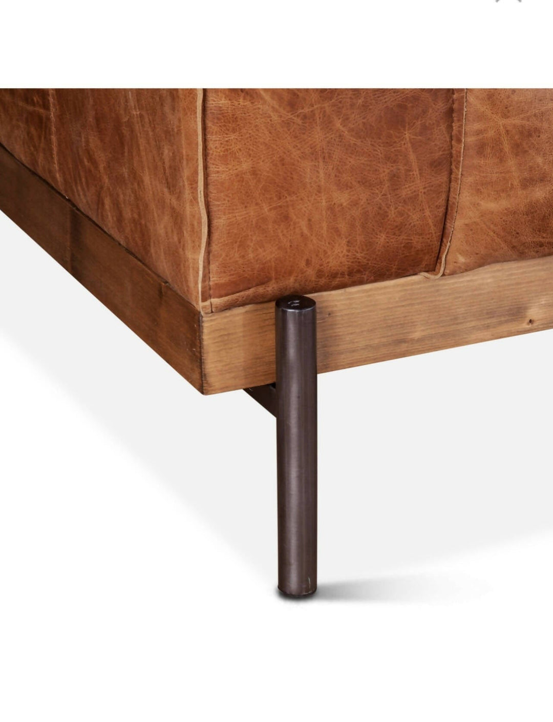 Portofino 95” ‘Longhorn Brown’ a leather Sofa America Reclaimed