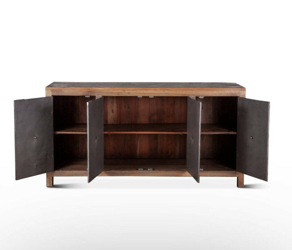 Steampunk 67” Four Door Sideboard America Reclaimed