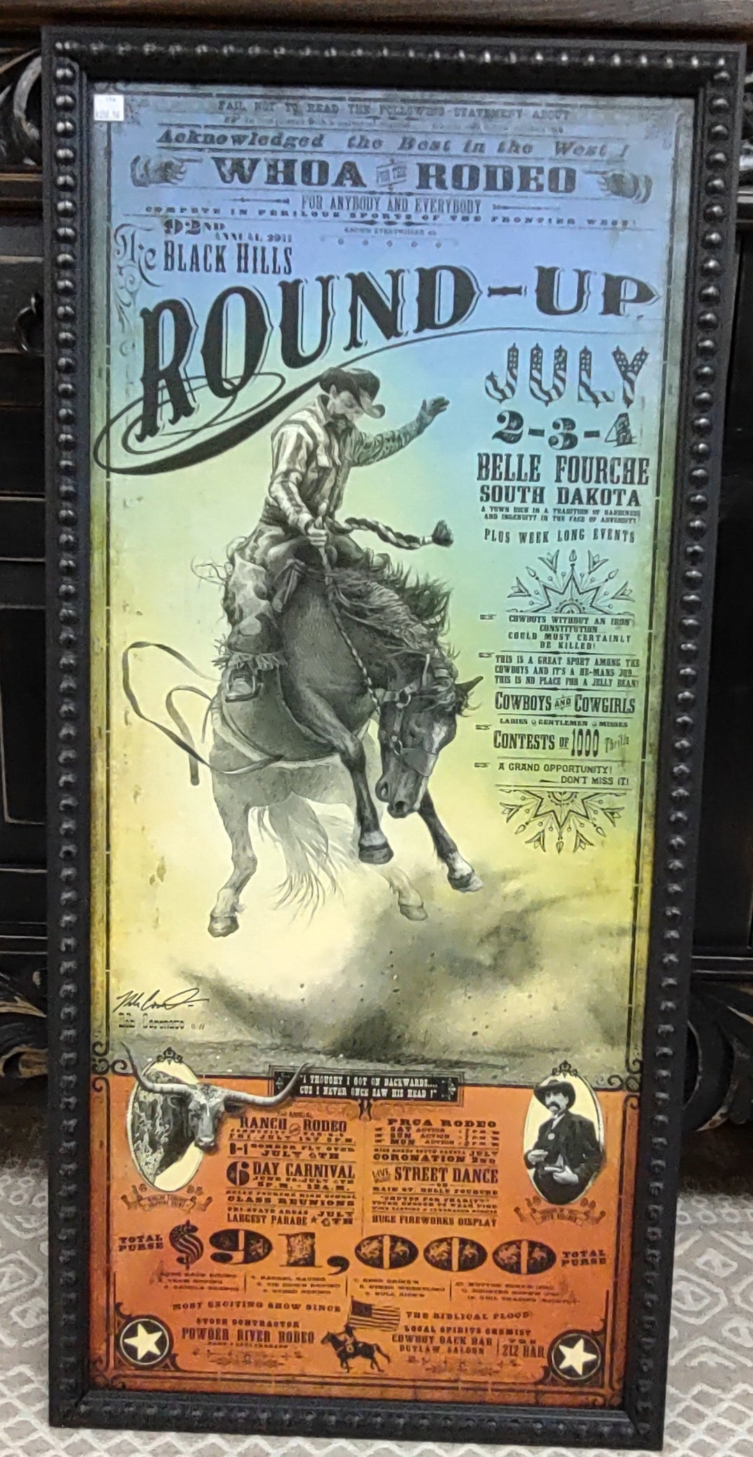 Black Hills Round-Up Poster