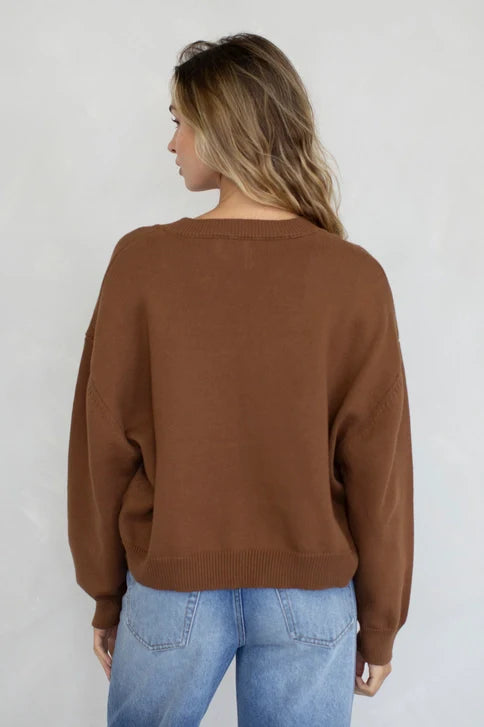 V NECK SWEATER TBW14365