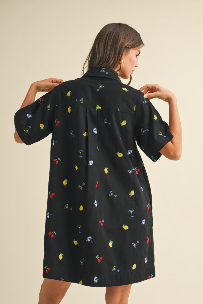 SUMMER MIX EMB DRESS MDR3903