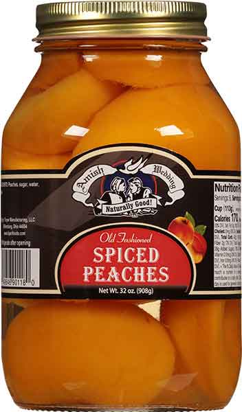 Spiced Peaches 32oz Hill Country Amish