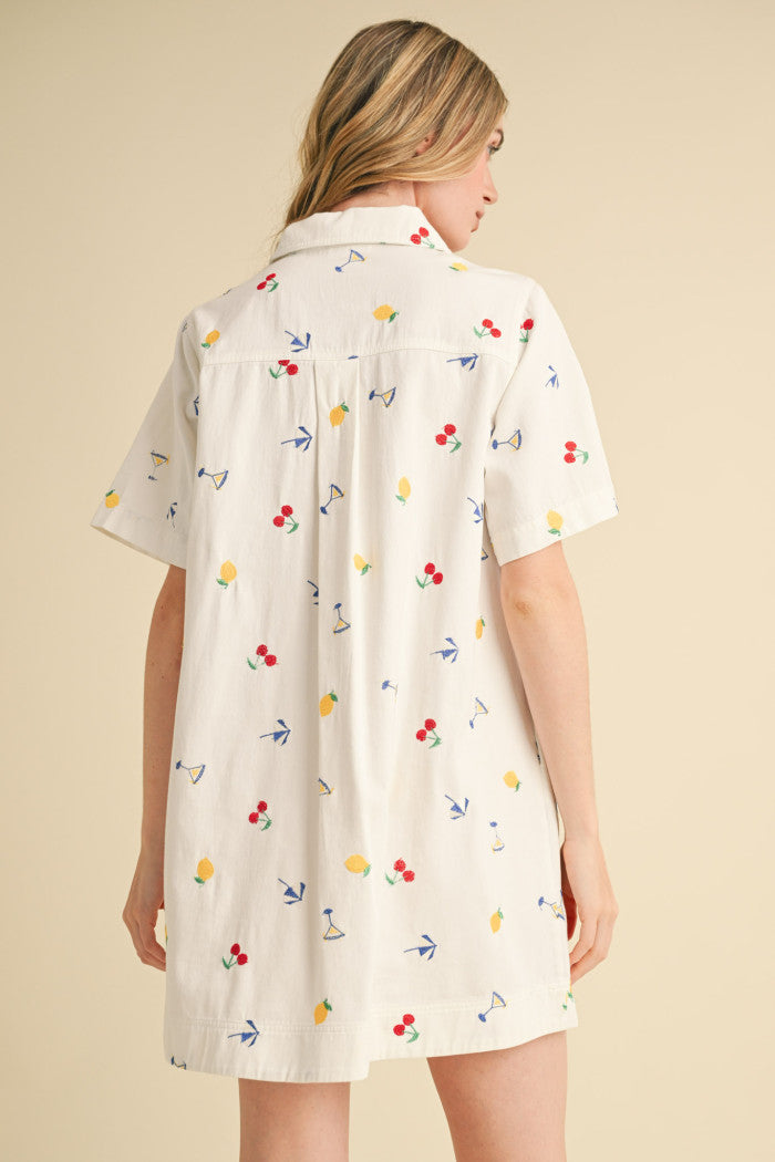 SUMMER MIX EMB DRESS MDR3903