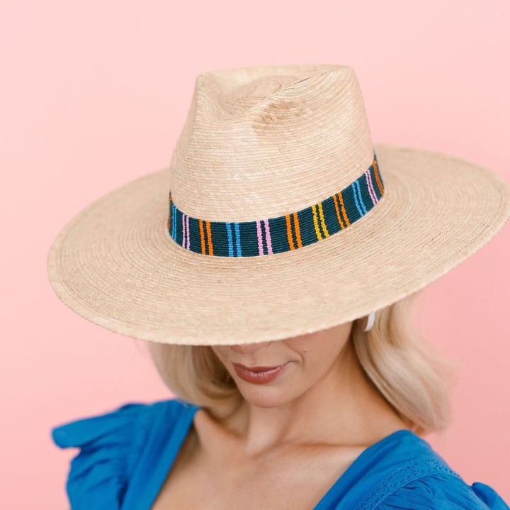 PUERTO STRIPE PALM HAT