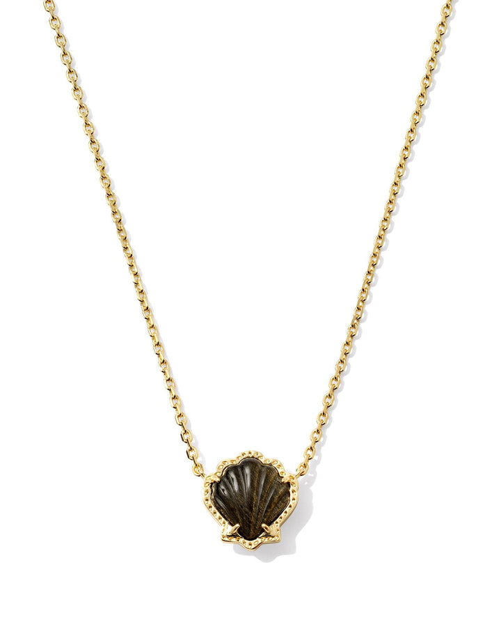 BRYNNE SHELL SHORT PENDANT NECKLACE