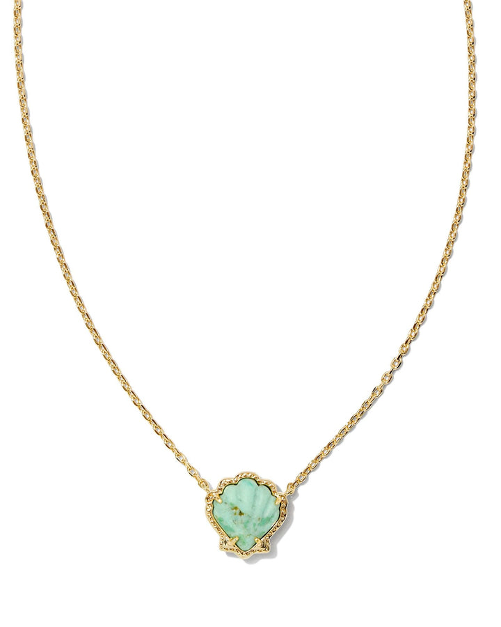 BRYNNE SHELL SHORT PENDANT NECKLACE
