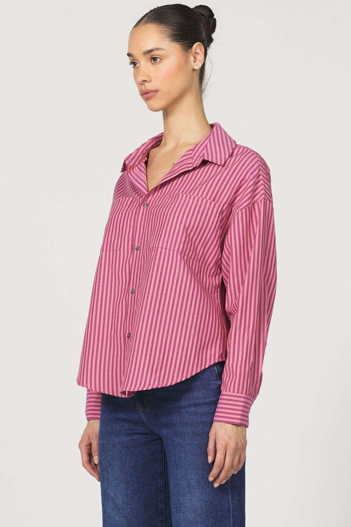 ADRIANNA BUTTON UP TOP