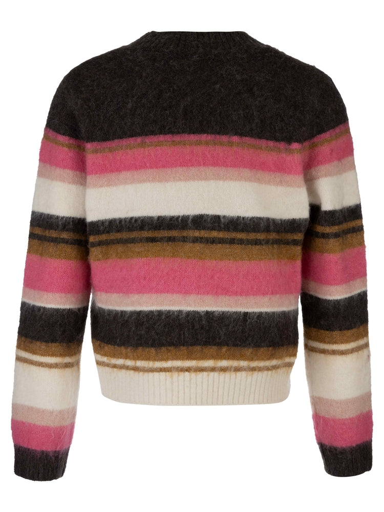 ELVIRA STRIPED PULLOVER SWEATER
