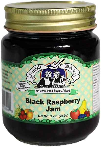Black Raspberry Jam No Sugar Added 9oz