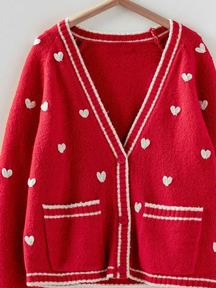 HEART KNIT CARDIGAN