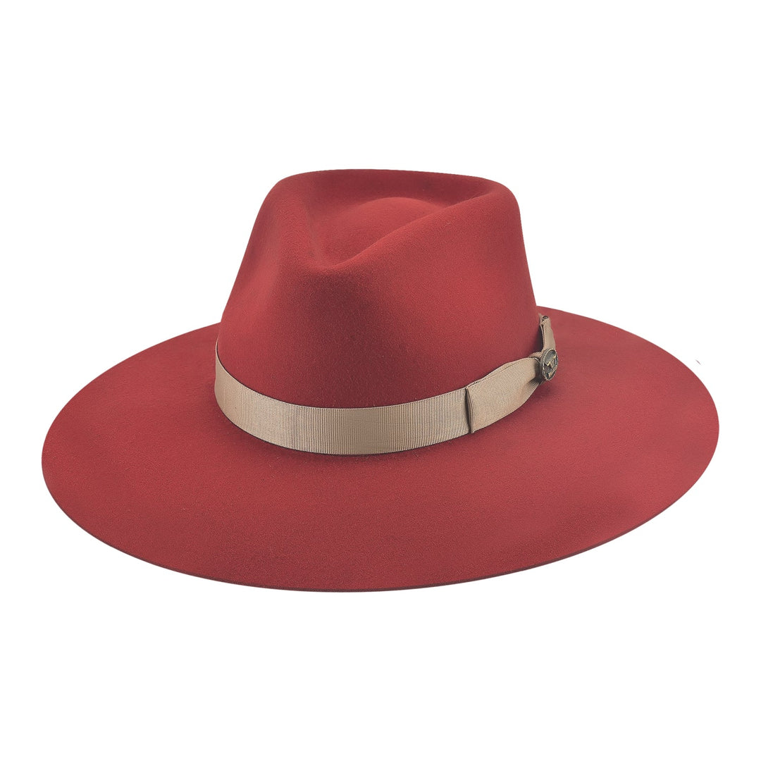 STREET GOSSIP PREMIUM WOOL HAT in RED