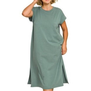 Walk in the Park Midi Dress Plus