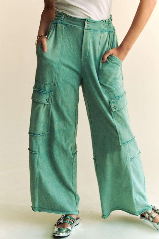 Mineral Wash Cargo Pants