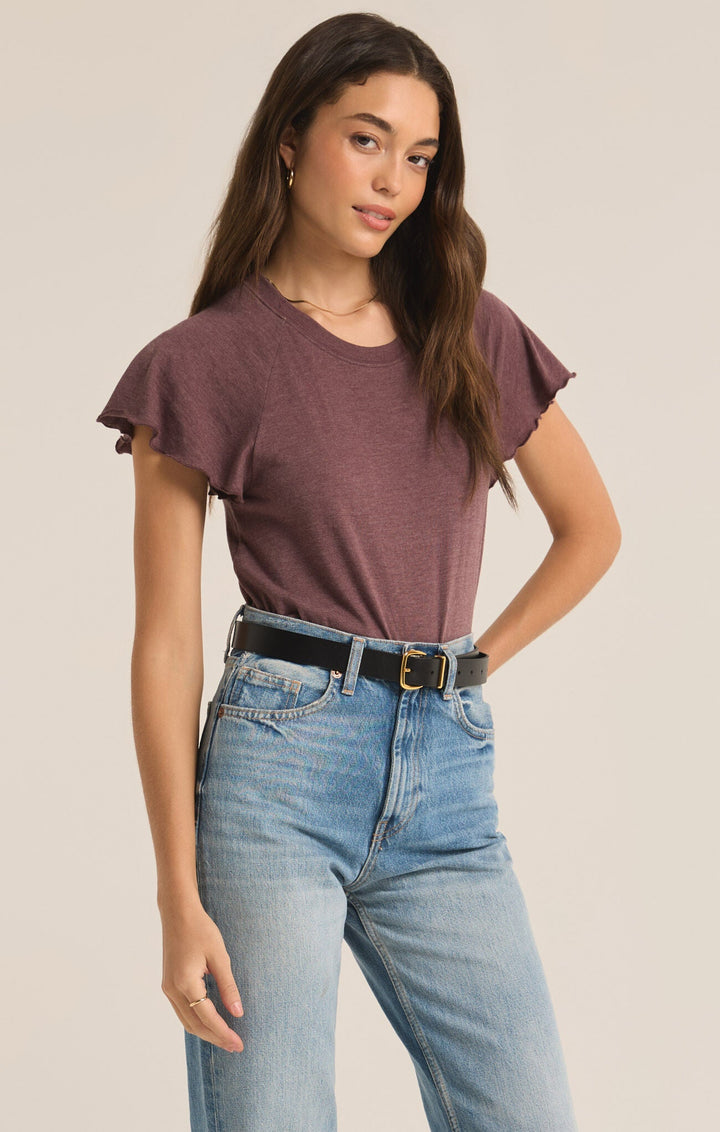 ABBY FLUTTER TEE