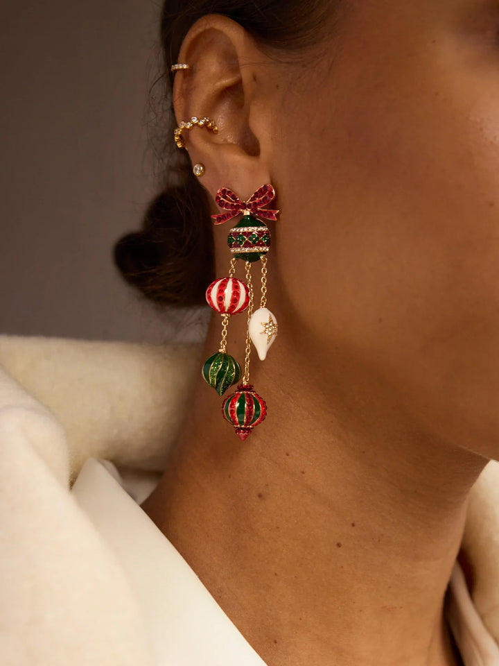 ORNAMENTAL CHRISTMAS EARRINGS
