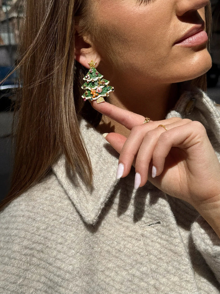 OH GLITZMAS TREE HOLIDAY EARRINGS