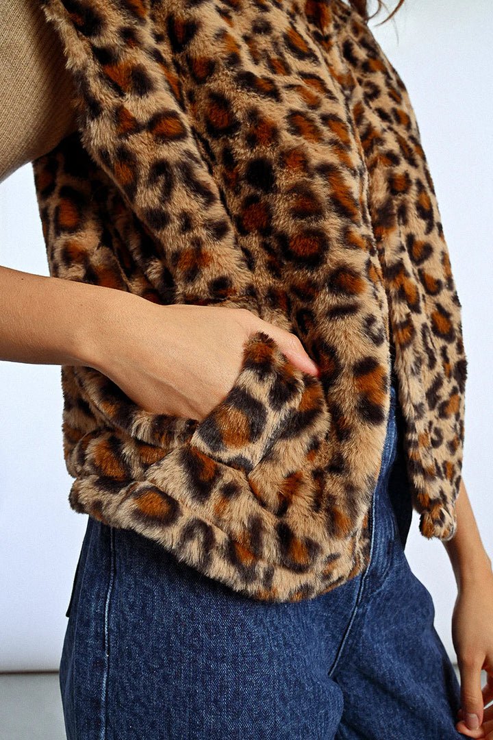 YOUNG LADIES WOVEN SLEEVELESS JACKET