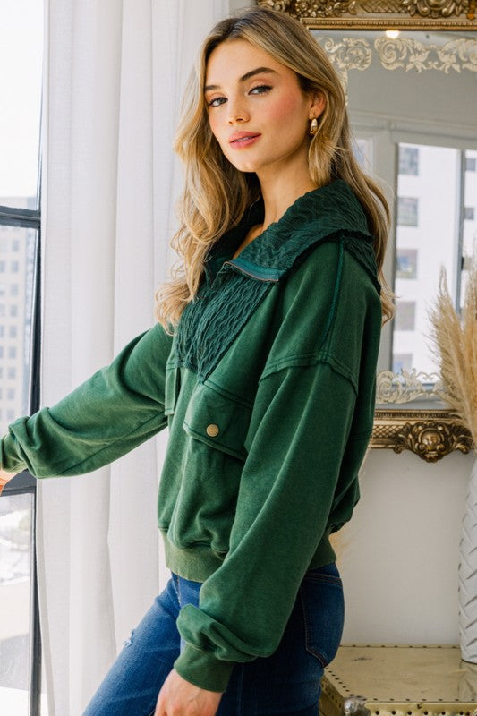 Zippy Pullover Top