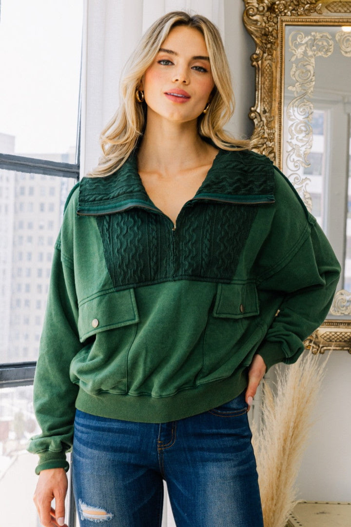 Zippy Pullover Top