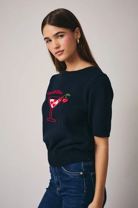 ROUND NECK COCKTAIL SWEATER