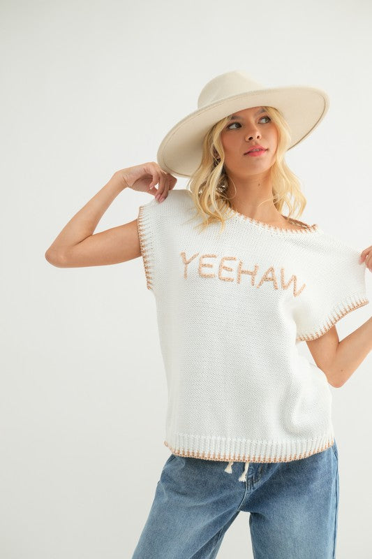 Yeehaw Sweater Vest