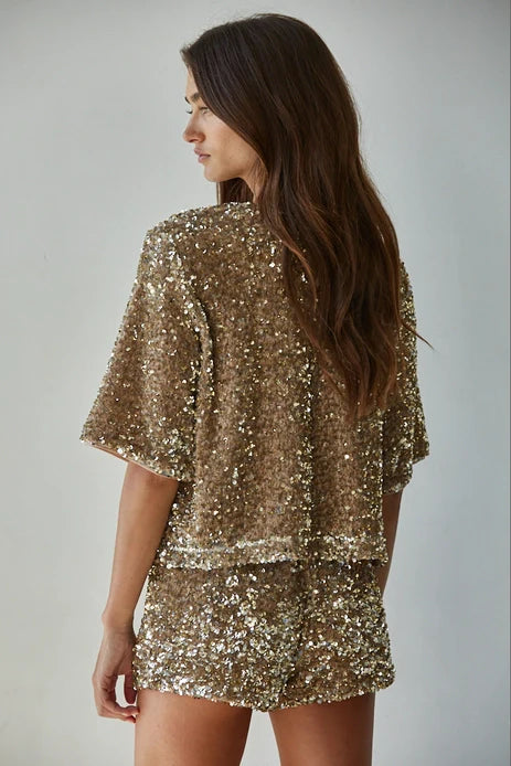 SPOTLIGHT SEQUIN SHORTS