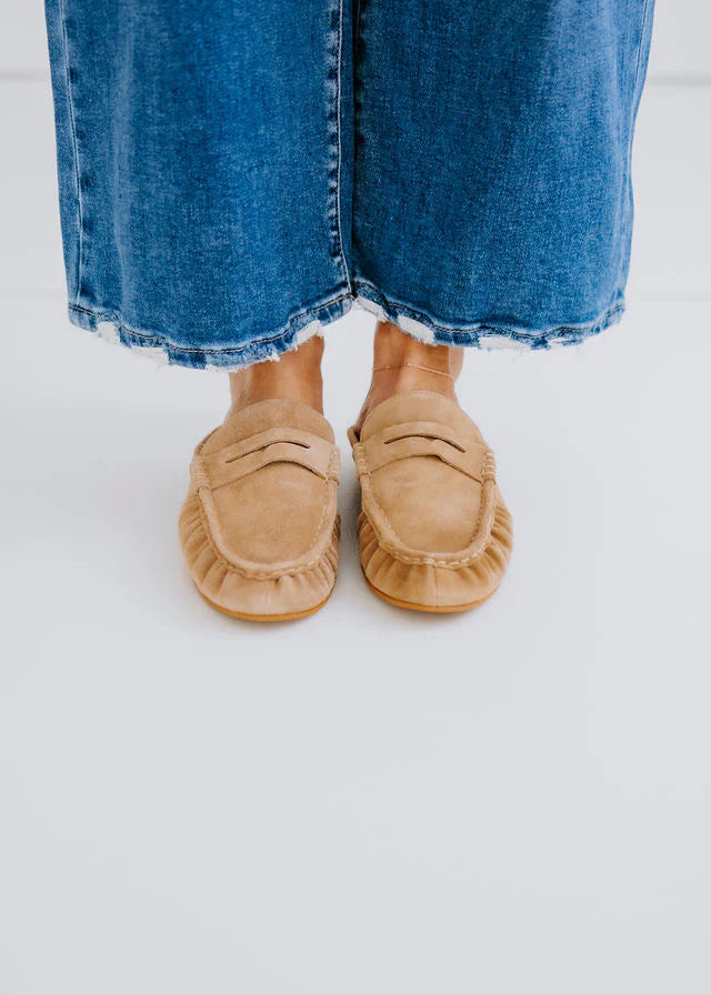 RAFE LOAFER-TAUPE SUEDE