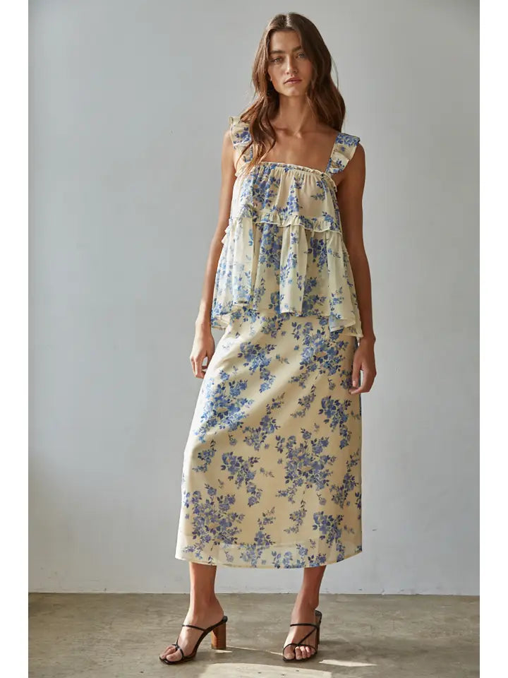 ETIENNA FLORAL SKIRT