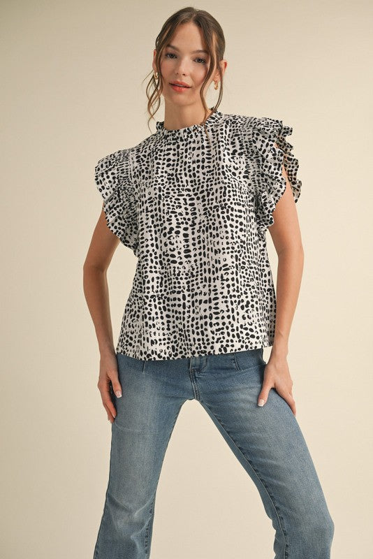 Curvy Dotted Blouse