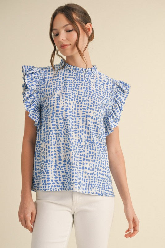 Curvy Dotted Blouse